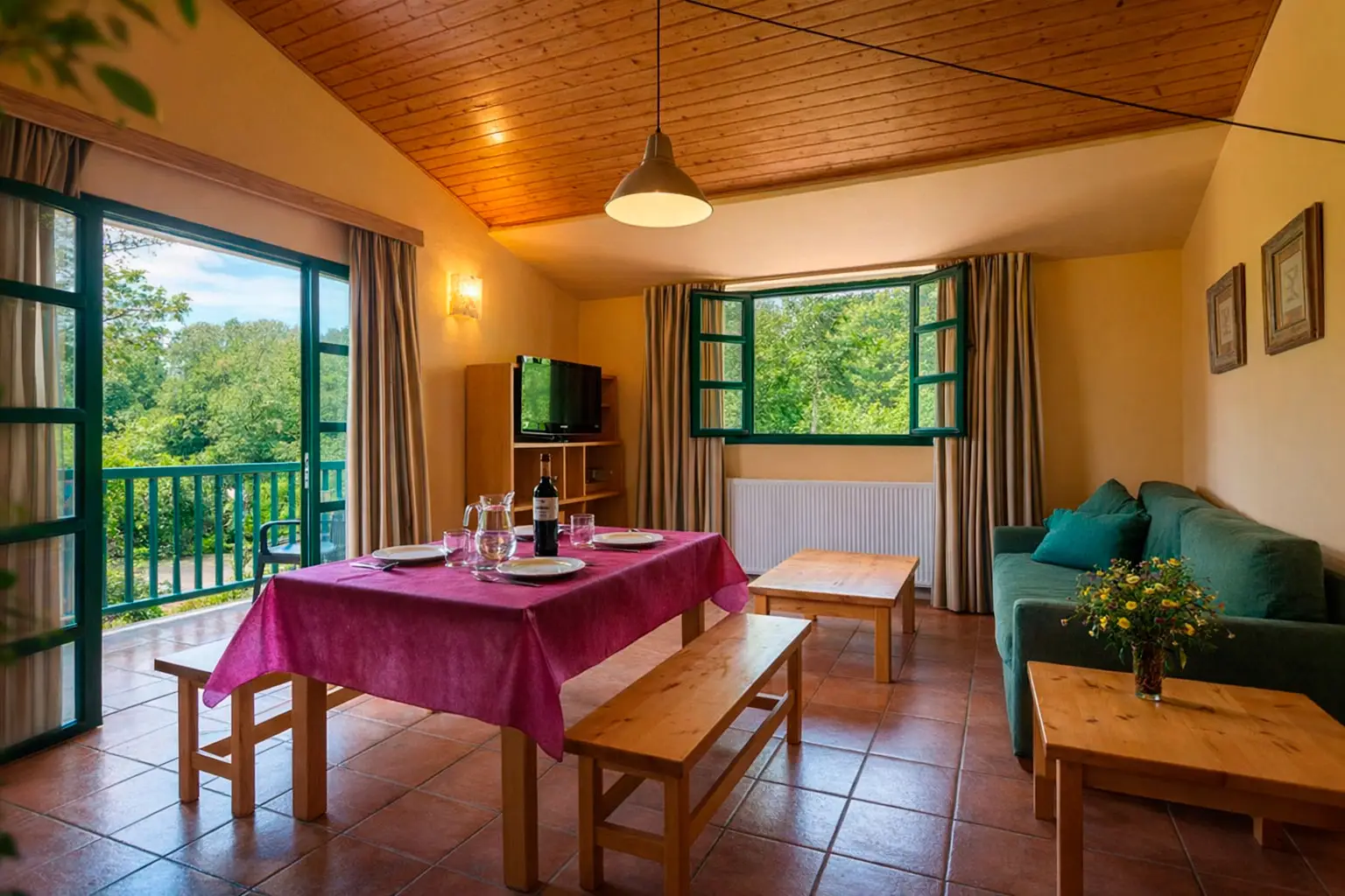 Comedor de los alojamientos