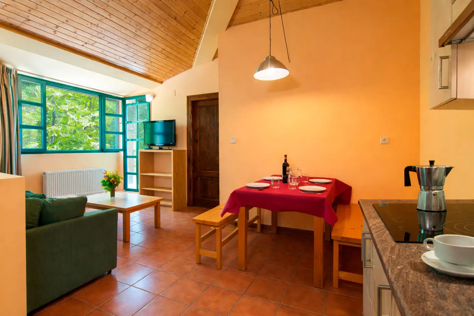 Interior de los alojamientos familiares