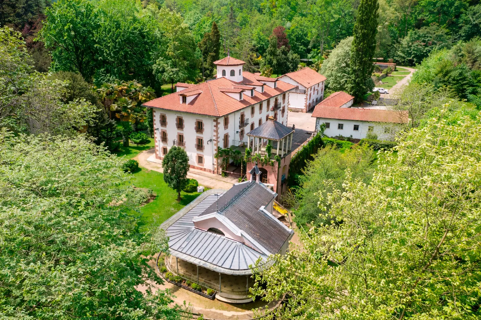 Vista aérea del Señorío de Bertiz